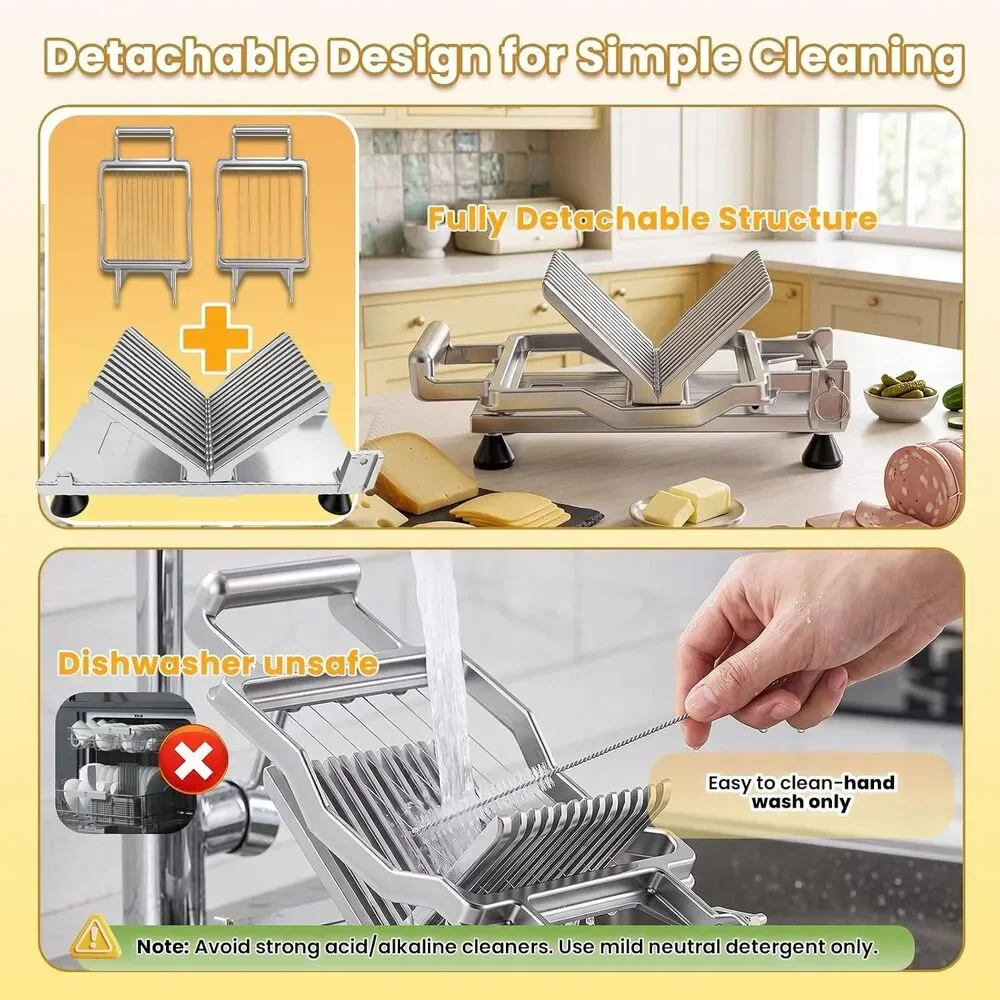 Commercial Cheese Butter Slicer 316 Stainless Steel 3/8 3/4 Inch Heavy duty alum